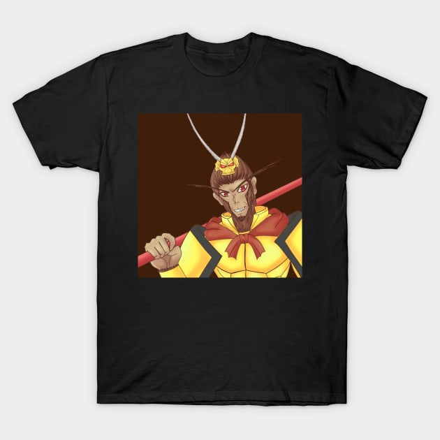 Monkey King Son Goku Full Armor T-Shirt by heinlein